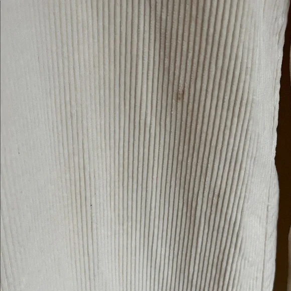 Sezane Cream Corduroy High Waisted Pants - Picture 3 of 6